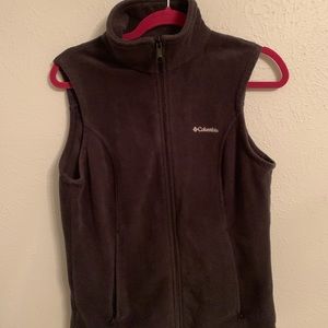 black Columbia vest